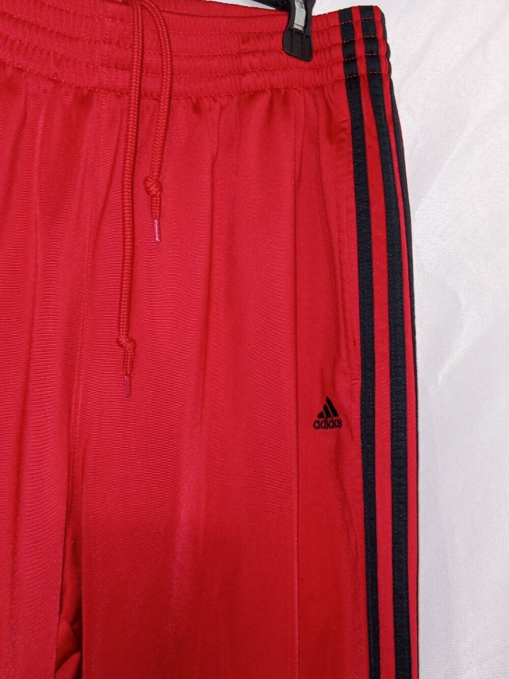 Vintage Y2K Adidas Track Pants Mens L Red Gray 3 Stripe 2 Pair Bundle - Picture 3 of 13